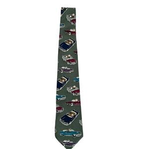 Peanuts Vintage Silk Tie Retro Cars